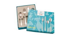 Maxima House DOG Children 4 Piece 18/10 Stainless Steel Flatware Set