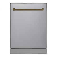 Hallman 24-Inch Dishwasher with Stainless Steel Metal Spray Arms (not plastic) with BOLD Bronze handle