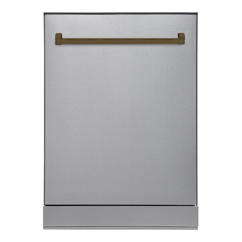 Hallman 24-Inch Dishwasher with Stainless Steel Metal Spray Arms (not plastic) with BOLD Bronze handle