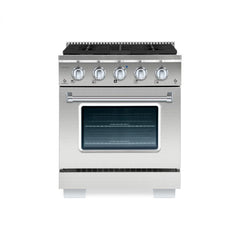 Hallman Bold Series 30" Gas Freestanding Range with Chrome Trim