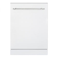 Hallman 24-Inch Dishwasher with Stainless Steel Metal Spray Arms (not plastic) with Classico Chrome handle