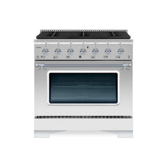 Hallman Classico Series 36" Gas Freestanding Range with Chrome Trim