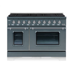 Hallman Classico Series 48" Gas Freestanding Range with Chrome Trim