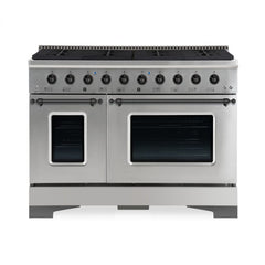 Hallman Classico Series 48" Gas Freestanding Range with Bronze Trim