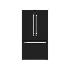 Hallman 4-Pc Kitchen Package With 48" Pro Dual Fuel Range, 36" French Door Refrigerator, 24" Dishwasher and 48" Hood with Classico Chrome Hardware