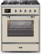ILVE 30" Majestic II Series Gas Burner and Electric Oven Range with 5 Sealed Burners - UM30DNE3