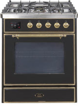 ILVE 30" Majestic II Series Gas Burner and Electric Oven Range with 5 Sealed Burners - UM30DNE3