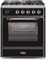 ILVE 30" Majestic II Series Gas Burner and Electric Oven Range with 5 Sealed Burners - UM30DNE3