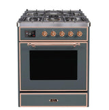 ILVE 30" Majestic II Series Gas Burner and Electric Oven Range with 5 Sealed Burners - UM30DNE3