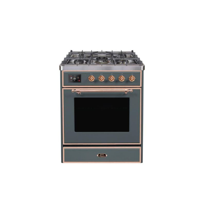 ILVE 30" Majestic II Series Gas Burner and Electric Oven Range with 5 Sealed Burners - UM30DNE3