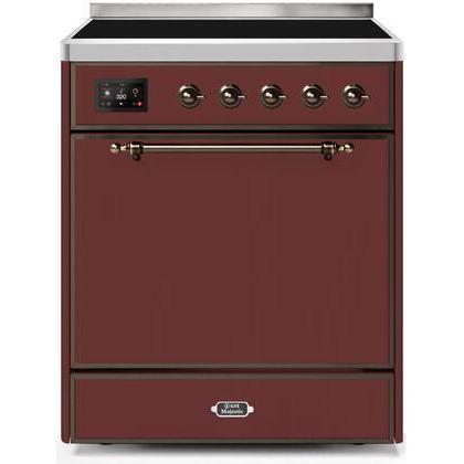 ILVE 30" Majestic II Series Induction Range with 4 Elements 2.3 cu. ft. Total Oven Capacity TFT Oven Control Display - UMI30QNE3