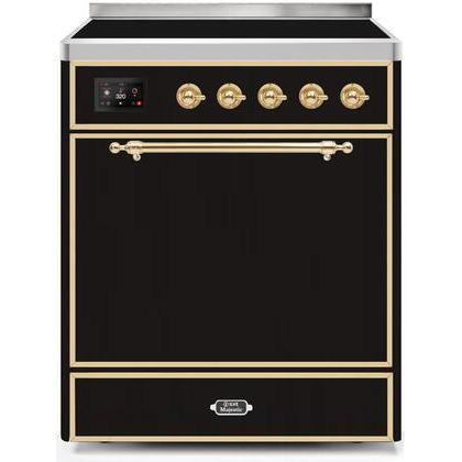 ILVE 30" Majestic II Series Induction Range with 4 Elements 2.3 cu. ft. Total Oven Capacity TFT Oven Control Display - UMI30QNE3