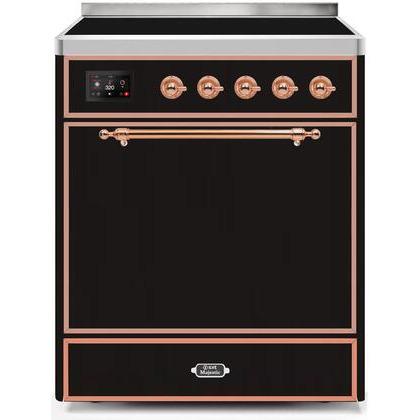 ILVE 30" Majestic II Series Induction Range with 4 Elements 2.3 cu. ft. Total Oven Capacity TFT Oven Control Display - UMI30QNE3