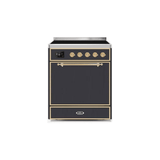 ILVE 30" Majestic II Series Induction Range with 4 Elements 2.3 cu. ft. Total Oven Capacity TFT Oven Control Display - UMI30QNE3