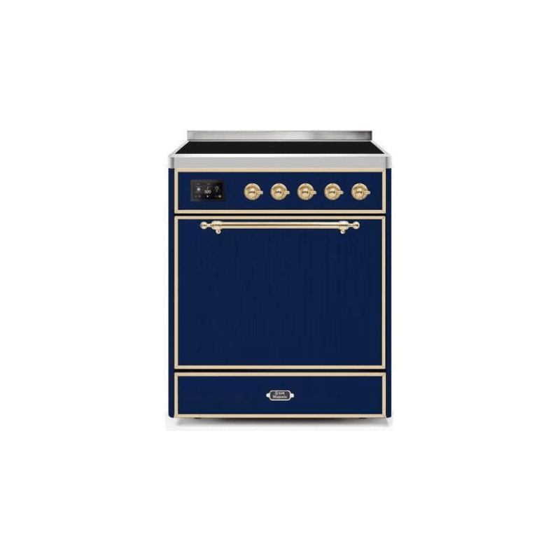 ILVE 30" Majestic II Series Induction Range with 4 Elements 2.3 cu. ft. Total Oven Capacity TFT Oven Control Display - UMI30QNE3