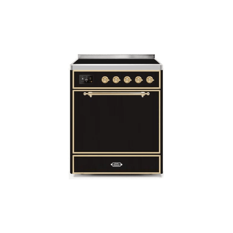 ILVE 30" Majestic II Series Induction Range with 4 Elements 2.3 cu. ft. Total Oven Capacity TFT Oven Control Display - UMI30QNE3