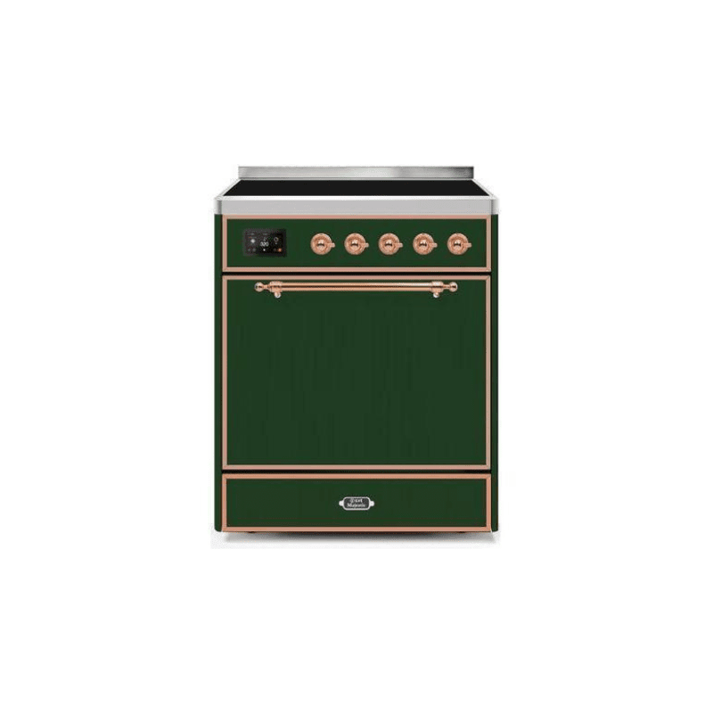ILVE 30" Majestic II Series Induction Range with 4 Elements 2.3 cu. ft. Total Oven Capacity TFT Oven Control Display - UMI30QNE3