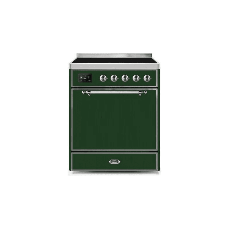 ILVE 30" Majestic II Series Induction Range with 4 Elements 2.3 cu. ft. Total Oven Capacity TFT Oven Control Display - UMI30QNE3