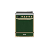 ILVE 30" Majestic II Series Induction Range with 4 Elements 2.3 cu. ft. Total Oven Capacity TFT Oven Control Display - UMI30QNE3