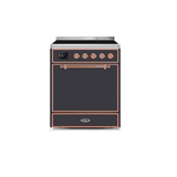 ILVE 30" Majestic II Series Induction Range with 4 Elements 2.3 cu. ft. Total Oven Capacity TFT Oven Control Display - UMI30QNE3