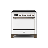 ILVE 36 Inch Majestic II Series Induction Range with 5 Elements 3.5 cu. ft. Oven Capacity TFT Oven Control Display Solid Door - UMI09QNS3