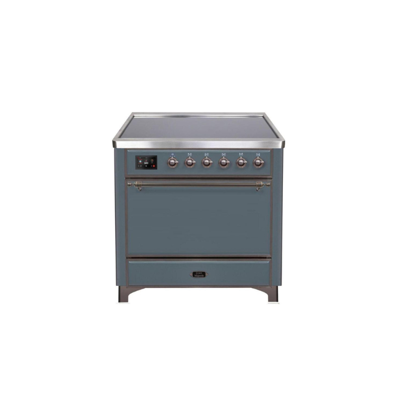 ILVE 36 Inch Majestic II Series Induction Range with 5 Elements 3.5 cu. ft. Oven Capacity TFT Oven Control Display Solid Door - UMI09QNS3