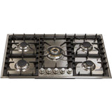 ILVE 36 Inch Stainless Steel Natural Gas/Propane Cooktop UHP95CI/UHP95CILP