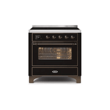 ILVE 36" Majestic II Series Electric Induction and Electric Oven Range with 5 Elements - UMI09NS3