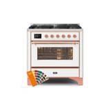 ILVE 36" Majestic II Series Electric Induction and Electric Oven Range with 5 Elements - UMI09NS3