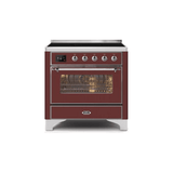 ILVE 36" Majestic II Series Electric Induction and Electric Oven Range with 5 Elements - UMI09NS3