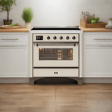 ILVE 36" Majestic II Series Electric Induction and Electric Oven Range with 5 Elements (UMI09NS3)