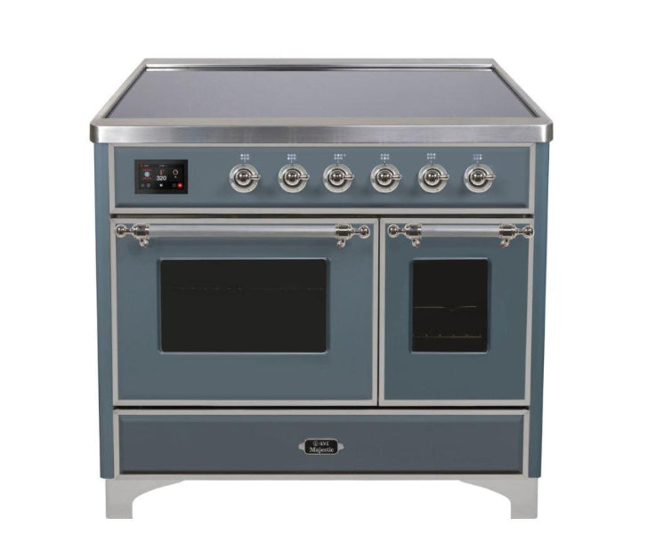 ILVE 40 Inch Majestic II Series Freestanding Electric Double Oven Range - UMDI10NS3