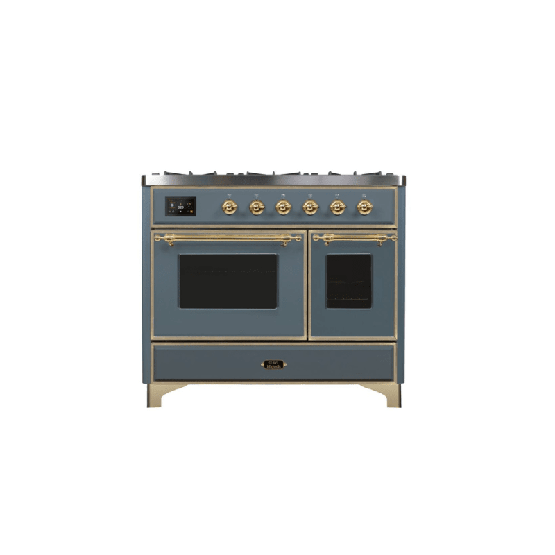 ILVE 40 Inch Majestic II Series Natural Gas/ Propane Gas Burner and Electric Oven with 6 Sealed Burners - UMD10FDNS3