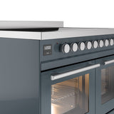 ILVE 40" Professional Plus II Series Freestanding Electric Double Oven Range with 5 Elements, Triple Glass Cool Door - UPDI406WMP