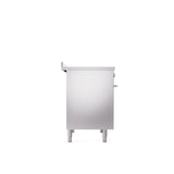 ILVE 40" Professional Plus II Series Freestanding Electric Double Oven Range with 5 Elements, Triple Glass Cool Door - UPDI406WMP