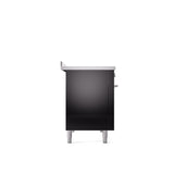 ILVE 48" Professional Plus II Series Freestanding Electric Double Oven Range with 8 Elements, Triple Glass Cool Door, Convection Oven, TFT Oven Control Display and Child Lock - UPI486WMP