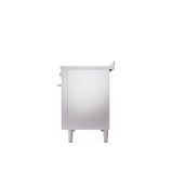 ILVE 48" Professional Plus II Series Freestanding Electric Double Oven Range with 8 Elements, Triple Glass Cool Door, Convection Oven, TFT Oven Control Display and Child Lock - UPI486WMP