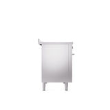 ILVE 48" Professional Plus II Series Freestanding Electric Double Oven Range with 8 Elements, Triple Glass Cool Door, Convection Oven, TFT Oven Control Display and Child Lock - UPI486WMP