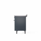 ILVE 48" Professional Plus II Series Freestanding Electric Double Oven Range with 8 Elements, Triple Glass Cool Door, Convection Oven, TFT Oven Control Display and Child Lock - UPI486WMP