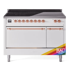 ILVE Nostalgie II 48" Electric Range with 6 Induction Elements Solid Door UPI486QNMP