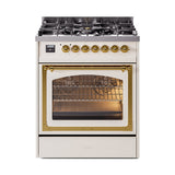 ILVE Nostalgie II Noblesse 30″ Dual Fuel Range Triple Glass Door - UN30NMP