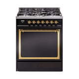 ILVE Nostalgie II Noblesse 30″ Dual Fuel Range Solid Door - UN30QNMP