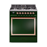 ILVE Nostalgie II Noblesse 30″ Dual Fuel Range Solid Door - UN30QNMP