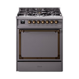 ILVE Nostalgie II Noblesse 30″ Dual Fuel Range Solid Door - UN30QNMP
