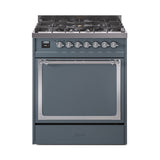 ILVE Nostalgie II Noblesse 30″ Dual Fuel Range Solid Door - UN30QNMP