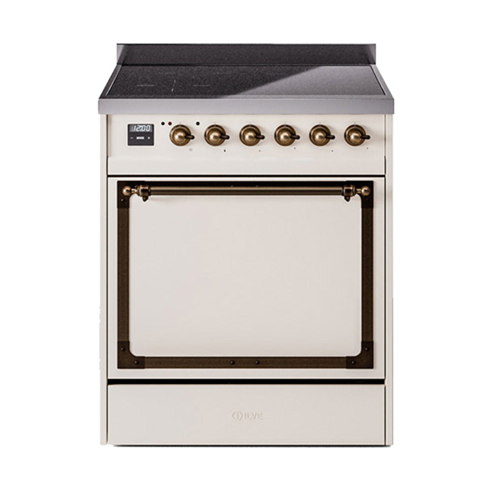 ILVE Nostalgie II Noblesse 30″ Induction Freestanding Range with Solid Door UNI304QNMP