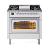 ILVE Nostalgie II Noblesse 36″ Dual Fuel Range Triple Glass Door - UN36FNMP