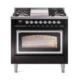 ILVE Nostalgie II Noblesse 36″ Dual Fuel Range Triple Glass Door - UN36FNMP