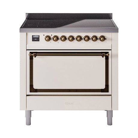 ILVE Nostalgie II Noblesse 36″ Induction Freestanding Range with Solid Door UNI366QNMP