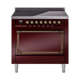 ILVE Nostalgie II Noblesse 36″ Induction Freestanding Range with Solid Door - UNI366QNMP